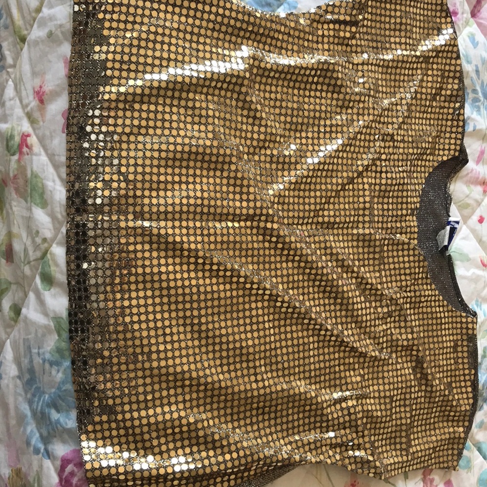 Gold tank top